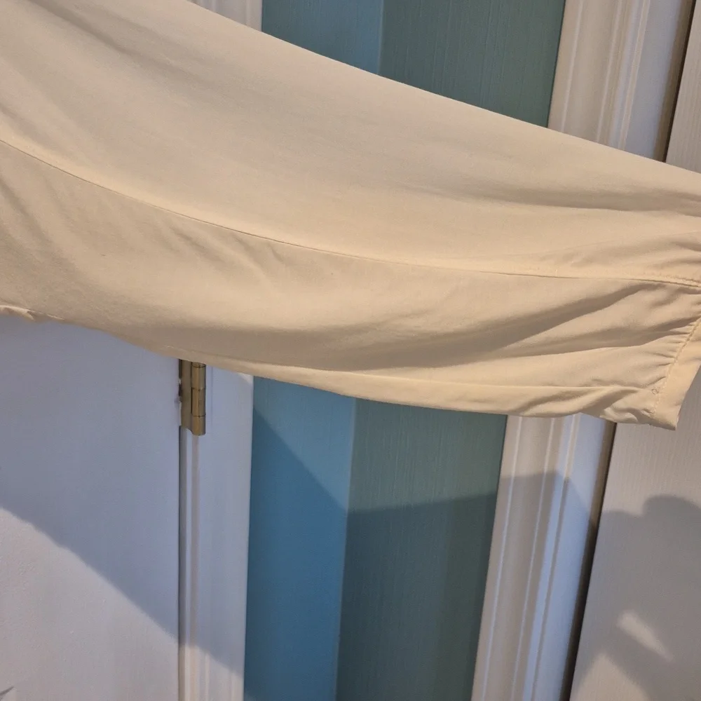 Daniel Rainn Cream Embroidered Tunic Blouse size L - Picture 3 of 7